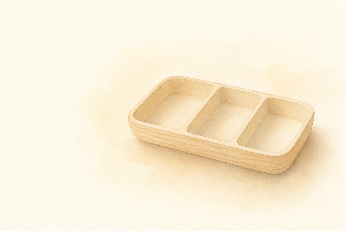 仕切りトレーの水彩イラスト ― 不妊治療の保険適用の範囲を整理